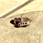 FLORAL DESERT RING RUBIES