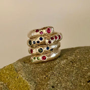 FLORAL DESERT RING RUBIES