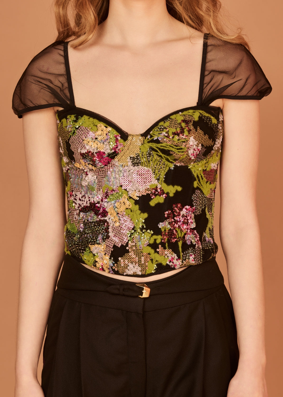 MOSS BUSTIER