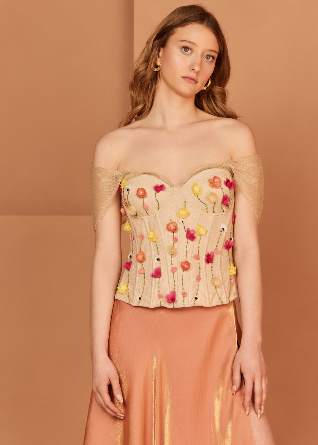 PINK GARDEN BUSTIER